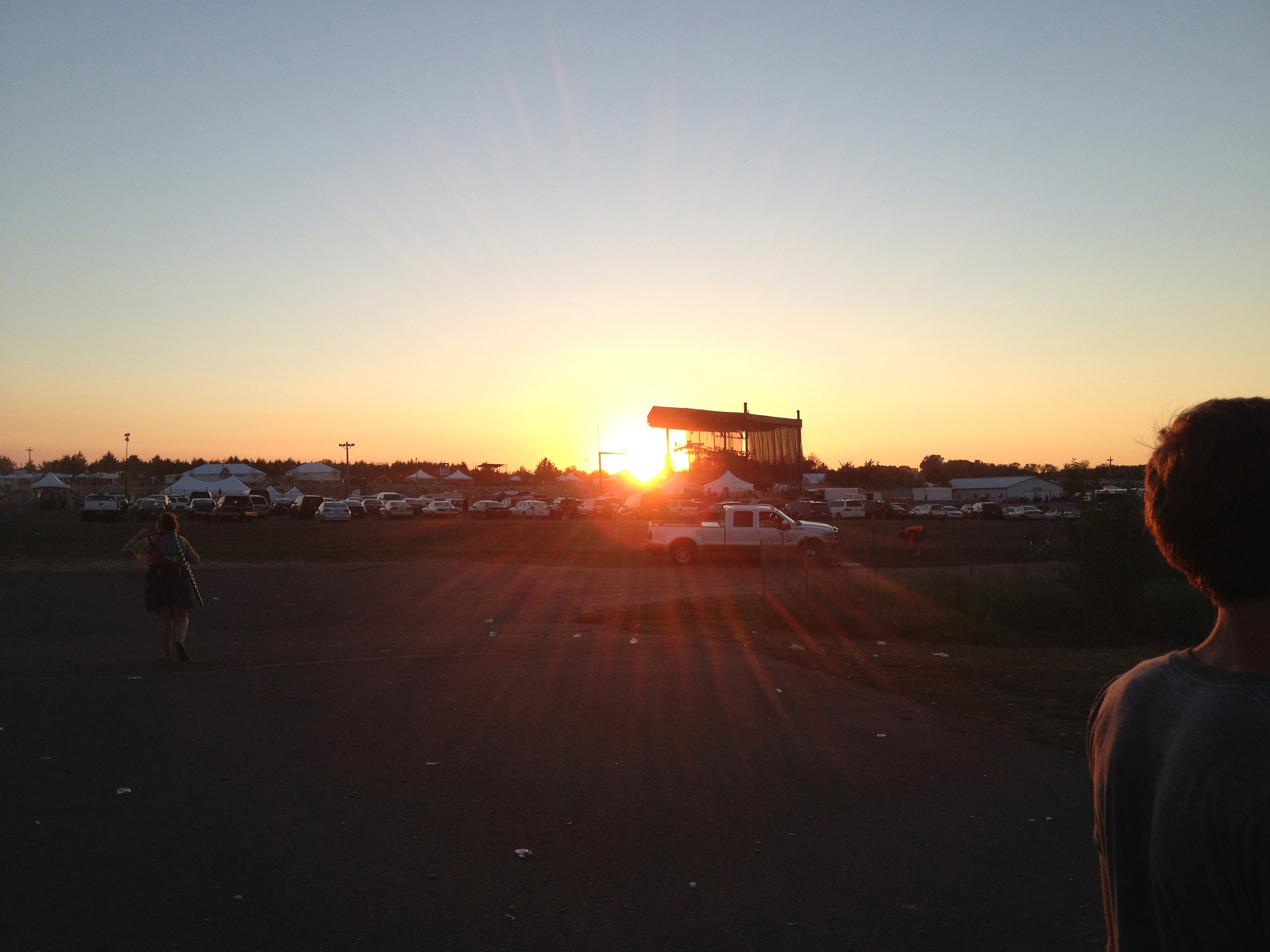The sun sets on the main stage on the last day of Summer Set's inaugural weekend. 
Photo by: Josh Lieberthal